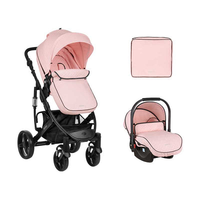 2u1 Kombinovana kolica za bebe KikkaBoo Beloved - Pink (Roze)