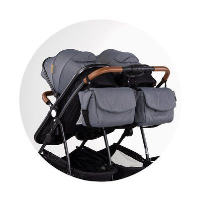2u1 Kombinovana kolica za blizance Chipolino Duo Smart i-Size