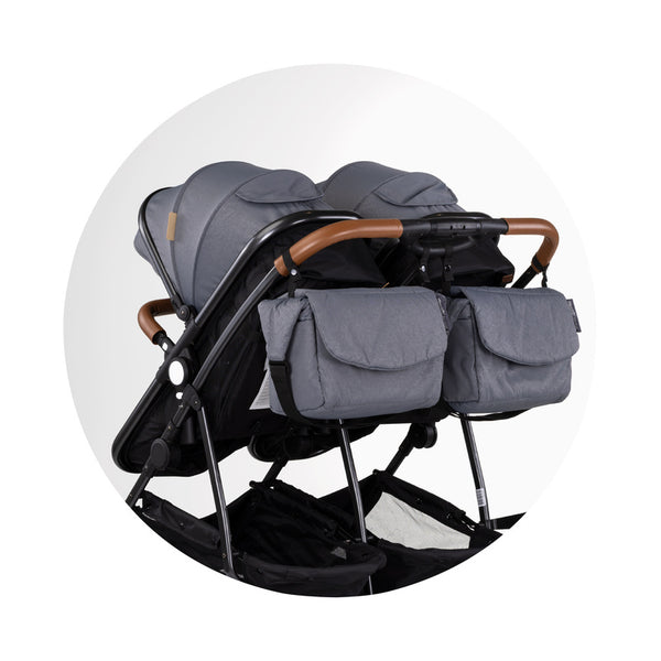 2u1 Kombinovana kolica za blizance Chipolino Duo Smart i-Size