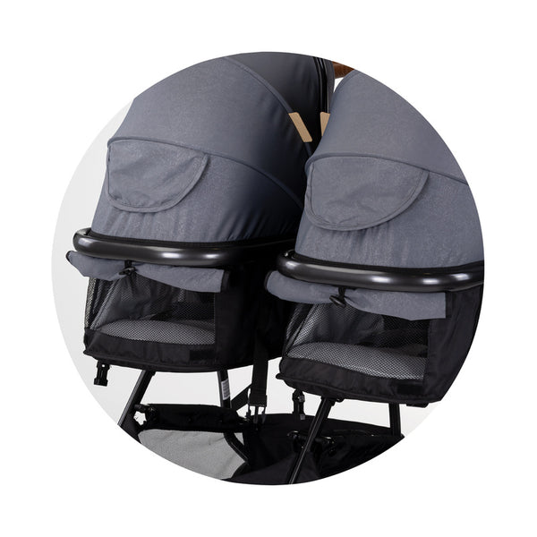 2u1 Kombinovana kolica za blizance Chipolino Duo Smart i-Size
