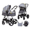 Chipolino Havana 2u1 kombinovana kolica za bebe - Graphite (Siva)