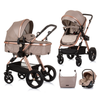 Chipolino Havana 2u1 kombinovana kolica za bebe iSize - Golden beige (Bež)