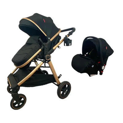 NouNou X1 2u1 kombinovana kolica za bebe - Black (Crna)