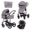 Chipolino Camea 2u1 kombinovana kolica za bebe - Graphite (Siva)