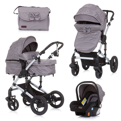 Chipolino Camea 2u1 kombinovana kolica za bebe - Graphite (Siva)