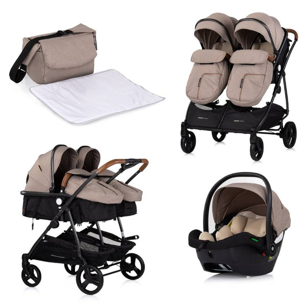 2u1 Kombinovana kolica za blizance Chipolino Duo Smart i-Size