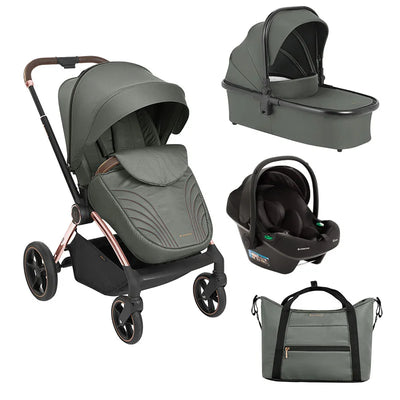 Kikka Boo Kara 3u1 kolica za bebe i-Size - Army green (Zelena)