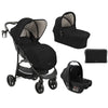 Kikka Boo Selina 3u1 kolica za bebe i-Size - Black (Crna)