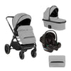 Kikka Boo Tiffany 3u1 kolica za bebe i-Size - Light grey (Svetlo siva)