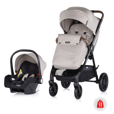2 u 1 kolica sa adapterima, za decu do 22kg i auto sedište za decu od 40cm do 87cm visine