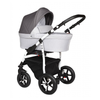 Kolica za bebe 3u1 Baby Merc Q9 - 180C White/grey + white frame (Belo/siva sa belim ramom)