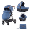 Kolica za decu i bebe Chipolino 3u1 Prema - Denim (Plava)