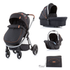 Kolica za decu i bebe Chipolino 3u1 Prema - Onyx (Crna)