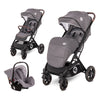 Kolica za bebe 2u1 sa auto sedištem Lorelli Storm - Steel grey (Tamno siva)