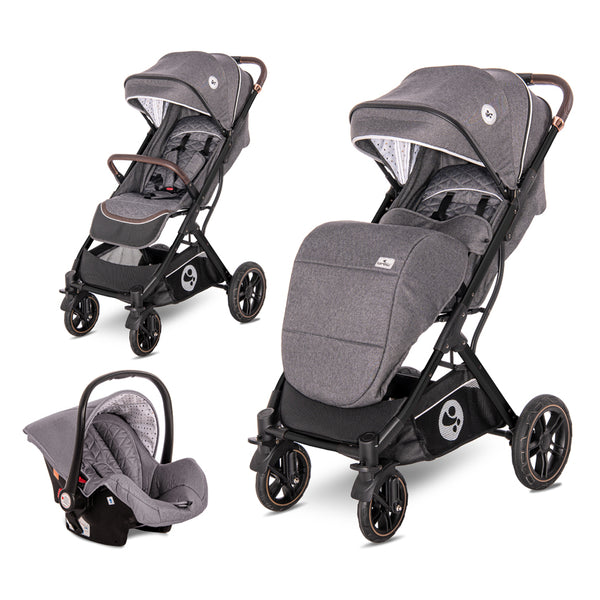 Kolica za bebe 2u1 sa auto sedištem Lorelli Storm - Steel grey (Tamno siva)