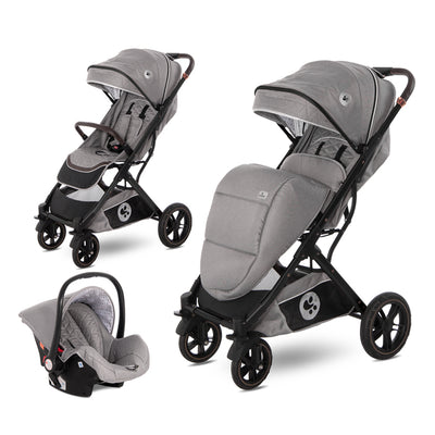 Kolica za bebe 2u1 sa auto sedištem Lorelli Storm - Opalinel grey (Svetlo siva)